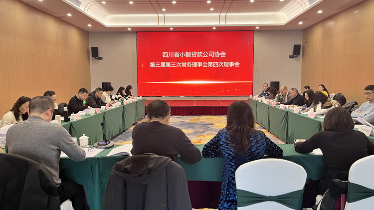四川省小額貸款公司協(xié)會(huì)第三屆第三次常務(wù)理事和第四次理事會(huì)順利召開(kāi)